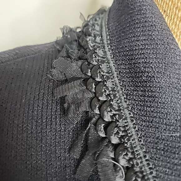 St. John Collection Knit Braided And Ruffled Zip Front Jacket.  Size 10 - Picture 12 of 12